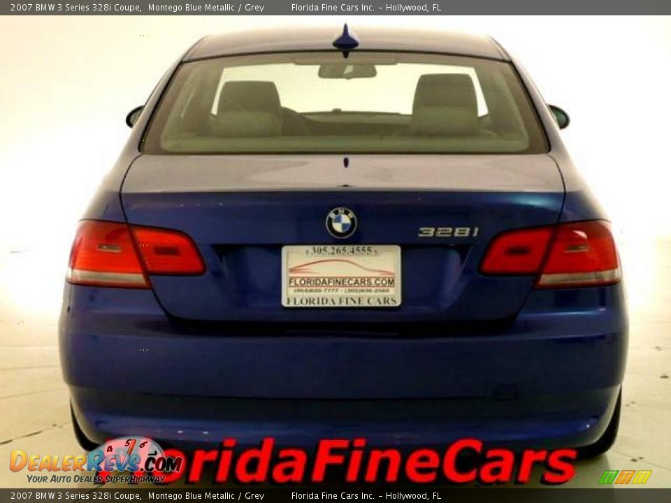 2007 BMW 3 Series 328i Coupe Montego Blue Metallic / Grey Photo #6