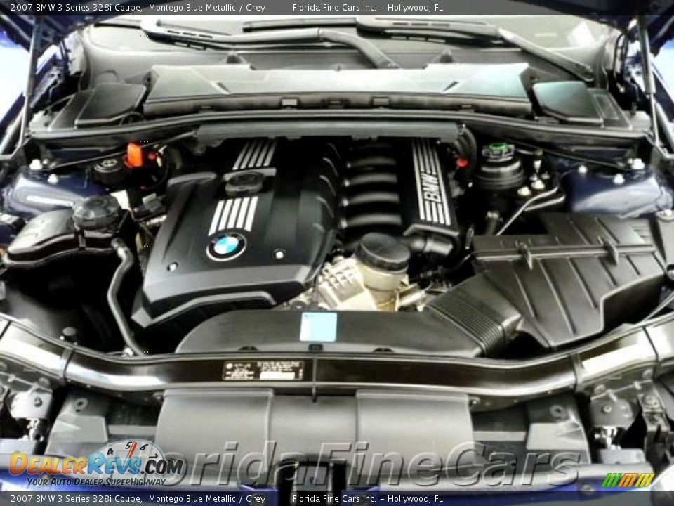 2007 BMW 3 Series 328i Coupe Montego Blue Metallic / Grey Photo #9