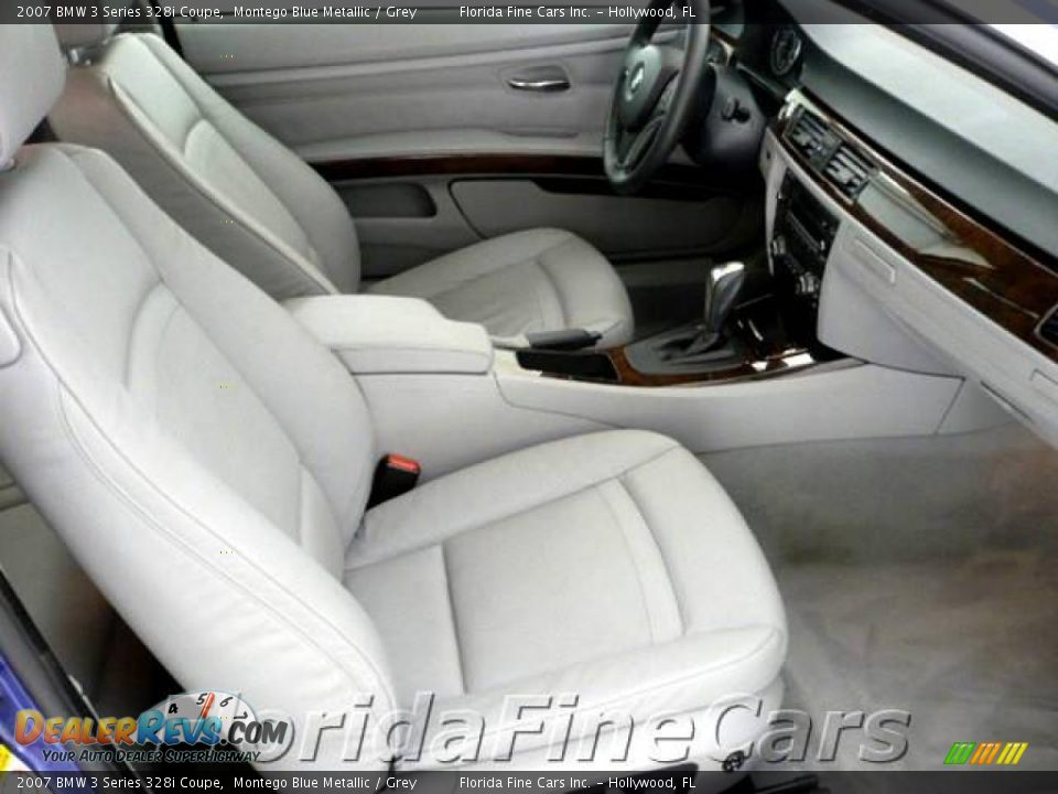 2007 BMW 3 Series 328i Coupe Montego Blue Metallic / Grey Photo #13