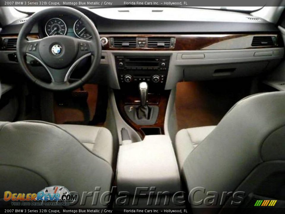2007 BMW 3 Series 328i Coupe Montego Blue Metallic / Grey Photo #15