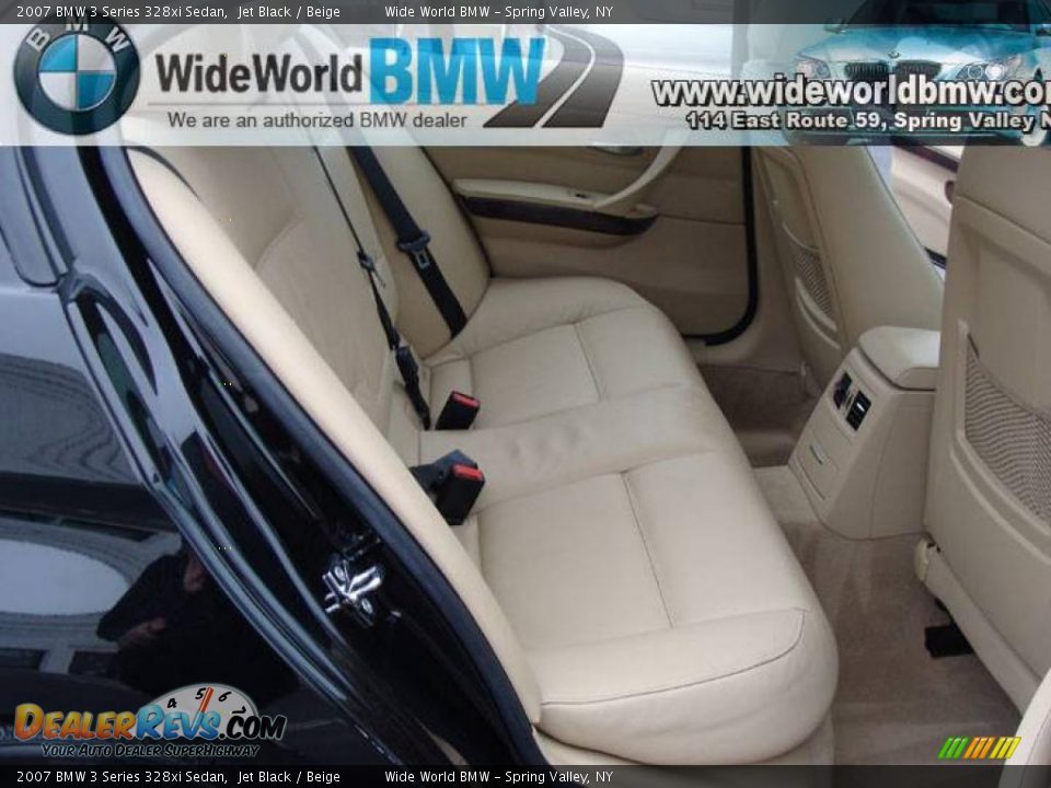 2007 BMW 3 Series 328xi Sedan Jet Black / Beige Photo #9