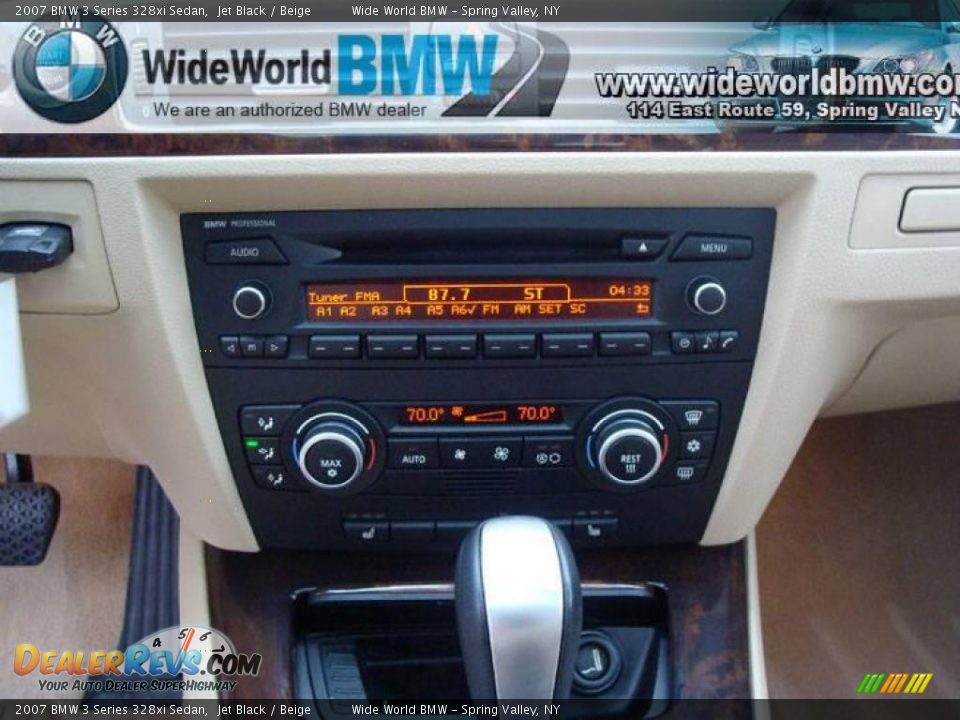 2007 BMW 3 Series 328xi Sedan Jet Black / Beige Photo #11