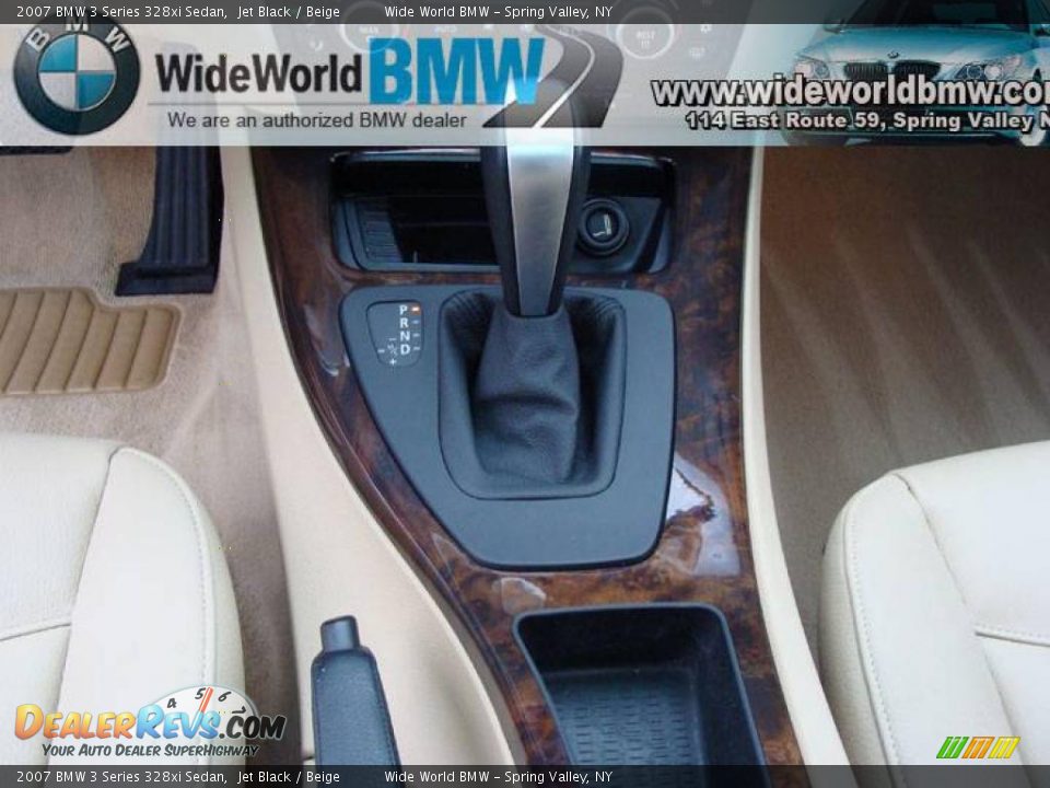 2007 BMW 3 Series 328xi Sedan Jet Black / Beige Photo #12