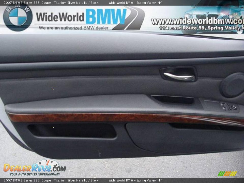 2007 BMW 3 Series 335i Coupe Titanium Silver Metallic / Black Photo #8