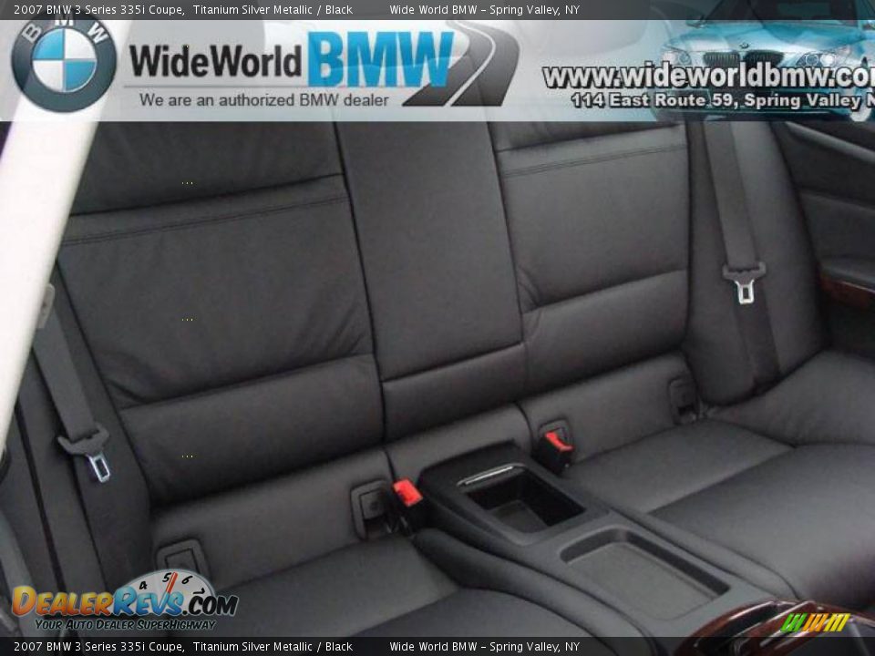2007 BMW 3 Series 335i Coupe Titanium Silver Metallic / Black Photo #11