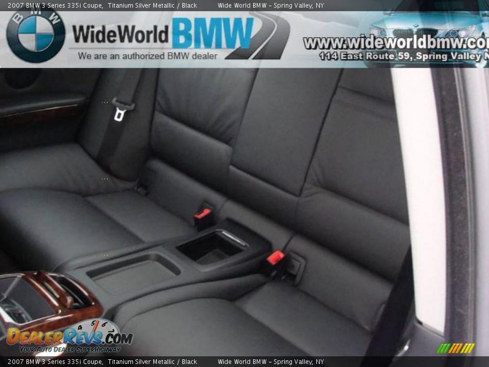 2007 BMW 3 Series 335i Coupe Titanium Silver Metallic / Black Photo #12