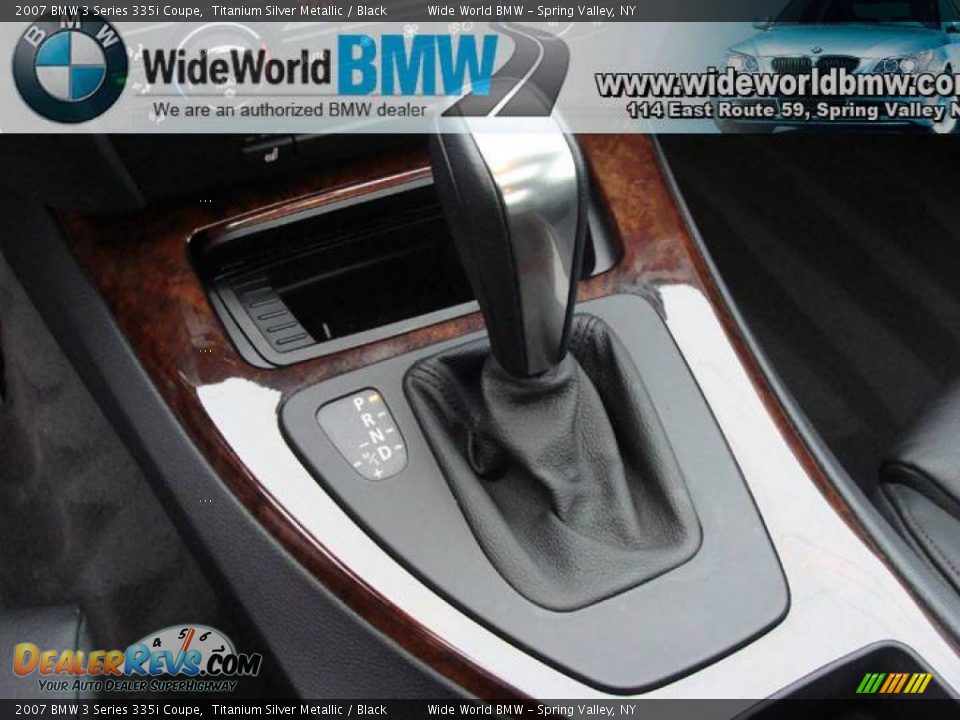 2007 BMW 3 Series 335i Coupe Titanium Silver Metallic / Black Photo #15