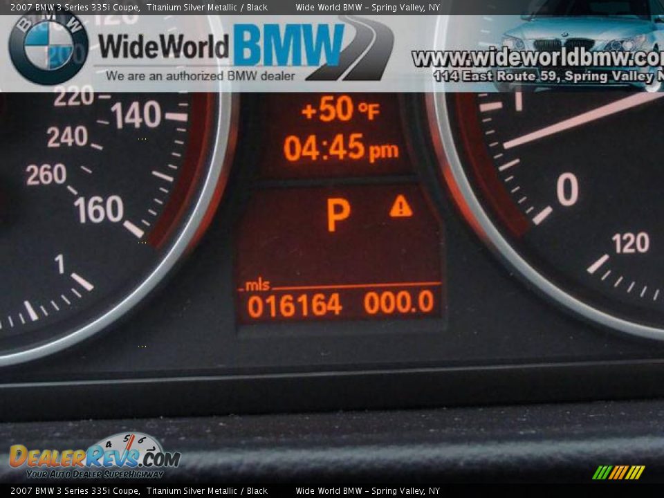 2007 BMW 3 Series 335i Coupe Titanium Silver Metallic / Black Photo #16
