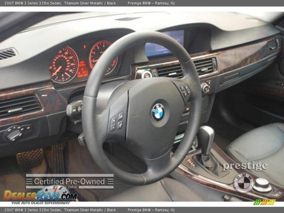 2007 BMW 3 Series 328xi Sedan Titanium Silver Metallic / Black Photo #4