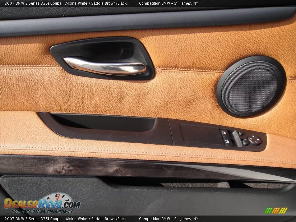 2007 BMW 3 Series 335i Coupe Alpine White / Saddle Brown/Black Photo #8