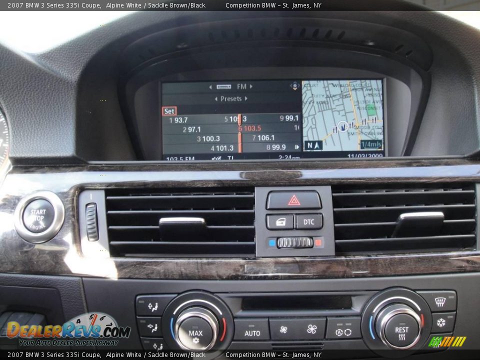 2007 BMW 3 Series 335i Coupe Alpine White / Saddle Brown/Black Photo #13