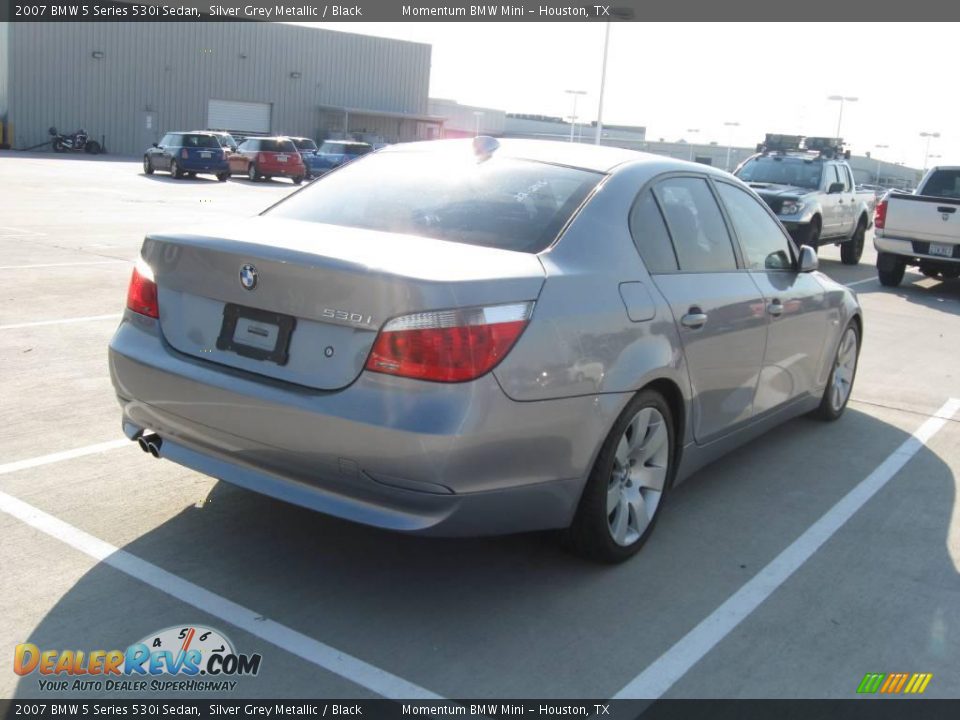 2007 BMW 5 Series 530i Sedan Silver Grey Metallic / Black Photo #2