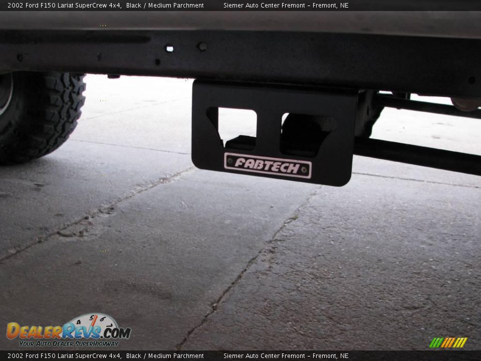 2002 Ford F150 Lariat SuperCrew 4x4 Black / Medium Parchment Photo #11