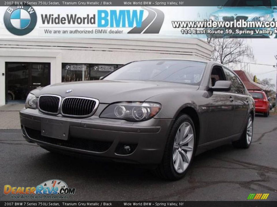 2007 BMW 7 Series 750Li Sedan Titanium Grey Metallic / Black Photo #1