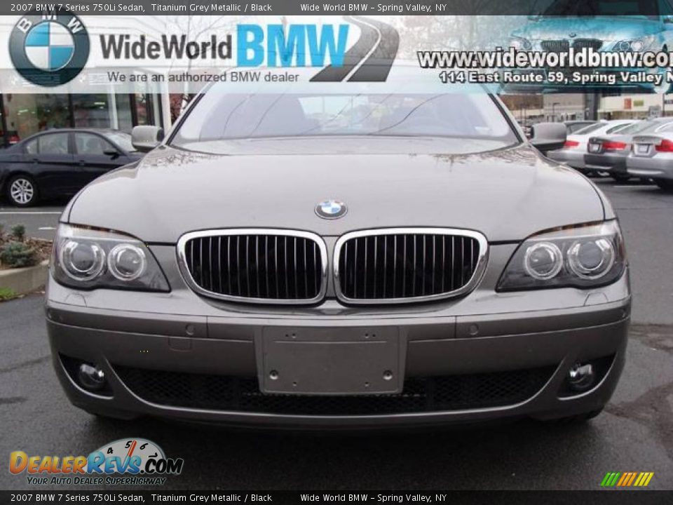 2007 BMW 7 Series 750Li Sedan Titanium Grey Metallic / Black Photo #2