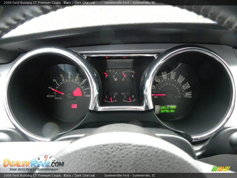 2006 Ford Mustang GT Premium Coupe Black / Dark Charcoal Photo #18