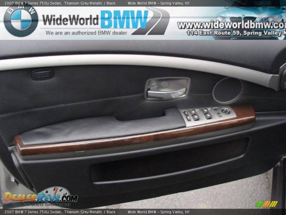 2007 BMW 7 Series 750Li Sedan Titanium Grey Metallic / Black Photo #6