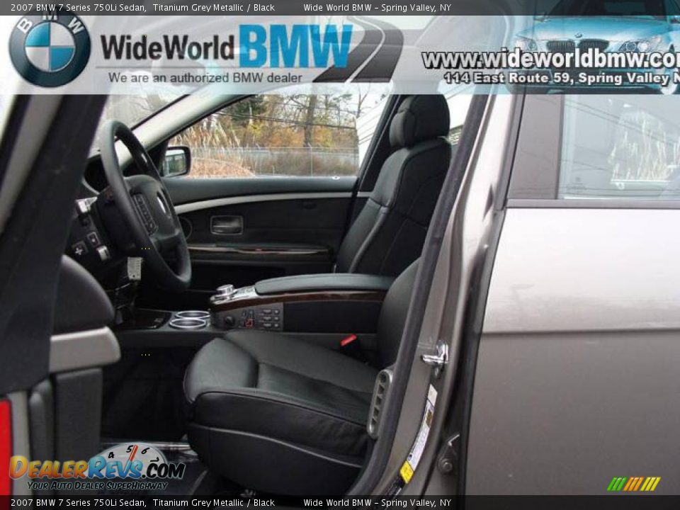 2007 BMW 7 Series 750Li Sedan Titanium Grey Metallic / Black Photo #7