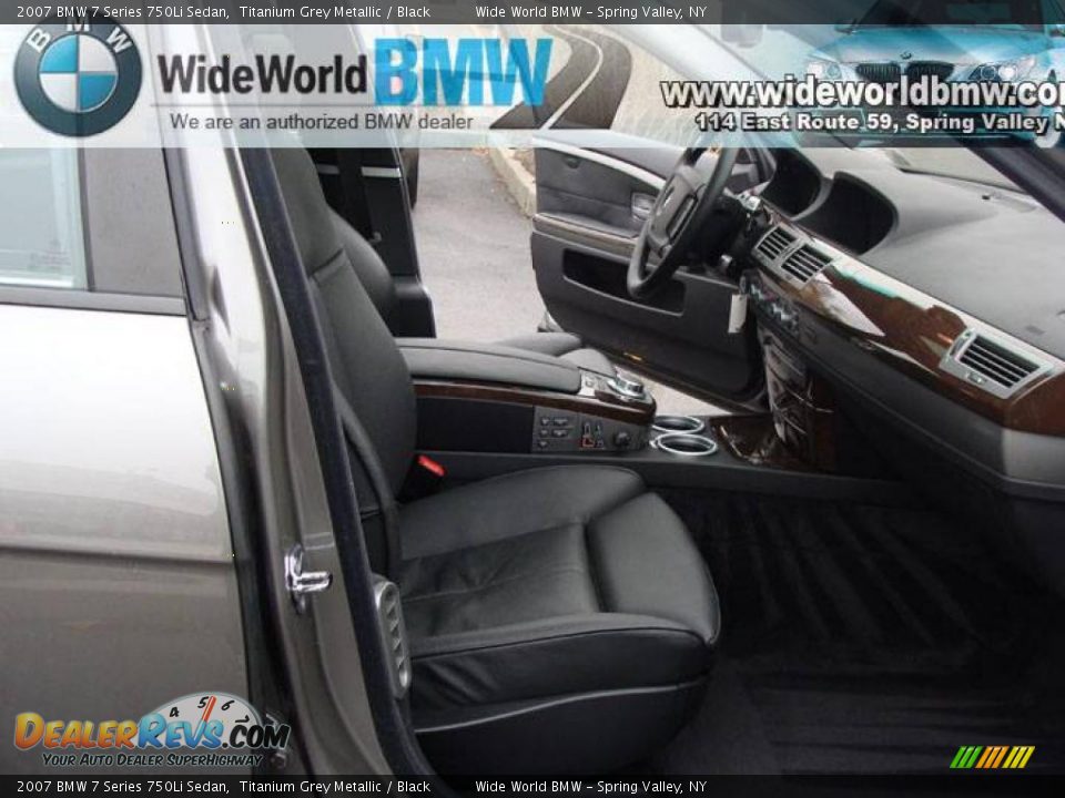 2007 BMW 7 Series 750Li Sedan Titanium Grey Metallic / Black Photo #8