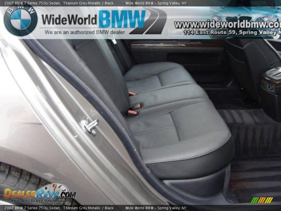 2007 BMW 7 Series 750Li Sedan Titanium Grey Metallic / Black Photo #9