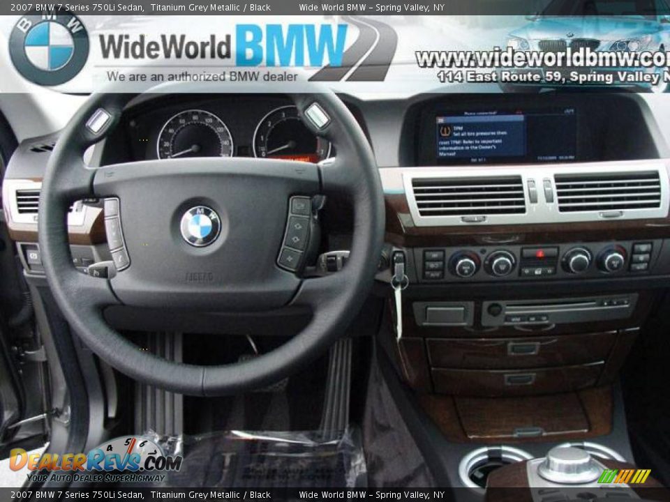 2007 BMW 7 Series 750Li Sedan Titanium Grey Metallic / Black Photo #10