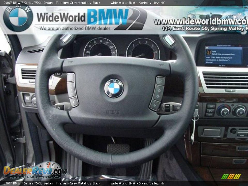 2007 BMW 7 Series 750Li Sedan Titanium Grey Metallic / Black Photo #11