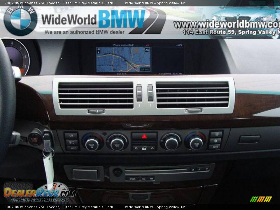 2007 BMW 7 Series 750Li Sedan Titanium Grey Metallic / Black Photo #12