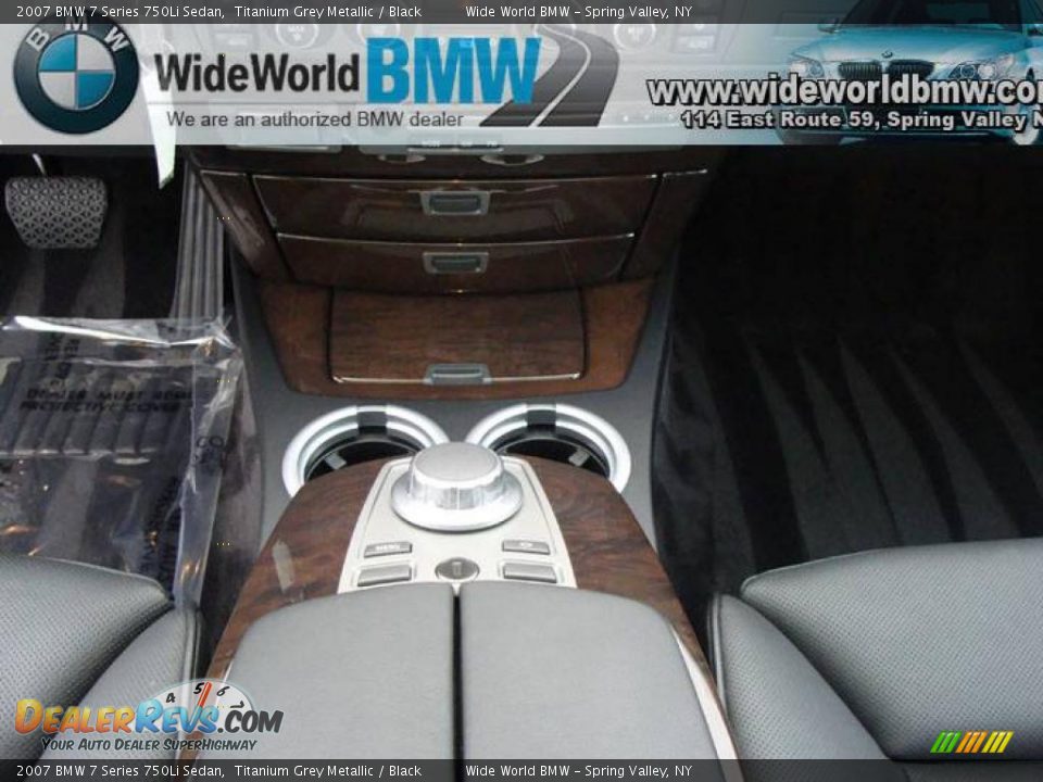 2007 BMW 7 Series 750Li Sedan Titanium Grey Metallic / Black Photo #13