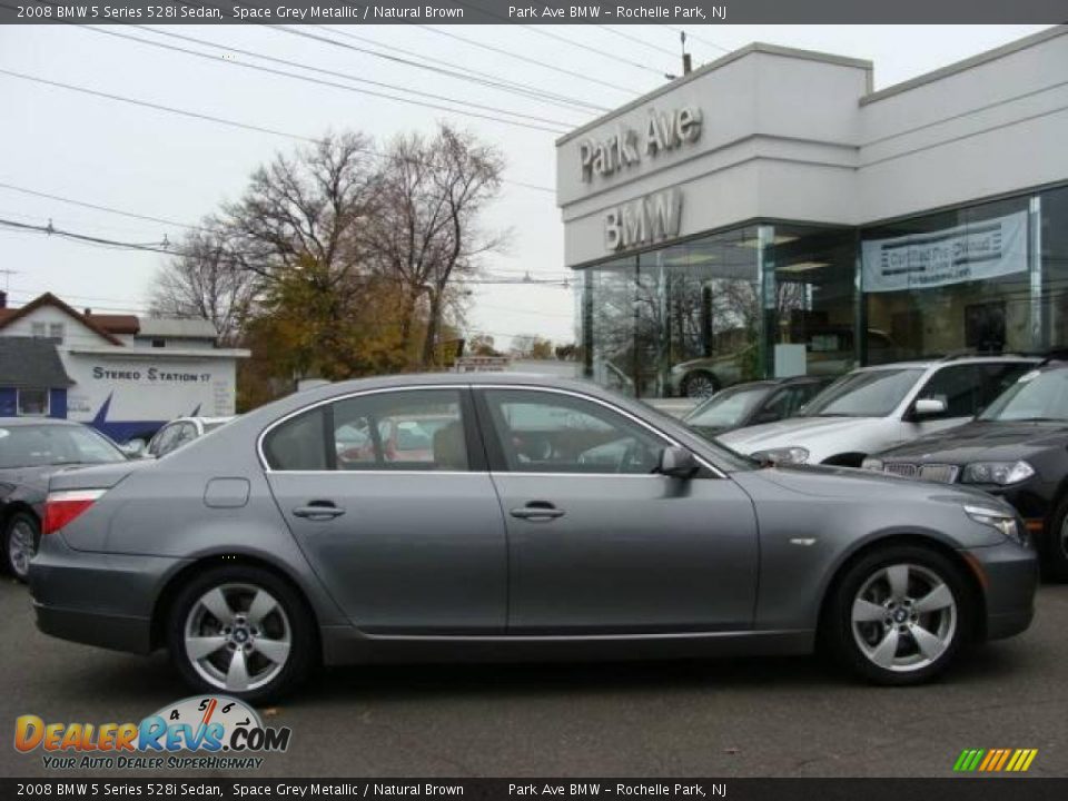 2008 BMW 5 Series 528i Sedan Space Grey Metallic / Natural Brown Photo #1