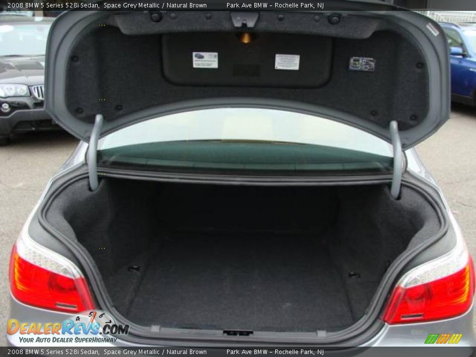 2008 BMW 5 Series 528i Sedan Space Grey Metallic / Natural Brown Photo #18