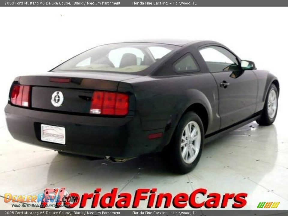 2008 Ford Mustang V6 Deluxe Coupe Black / Medium Parchment Photo #2