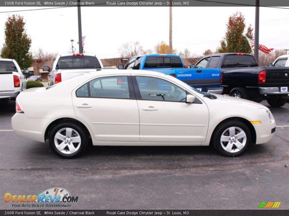 2008 Ford Fusion SE White Suede / Charcoal Black Photo #1