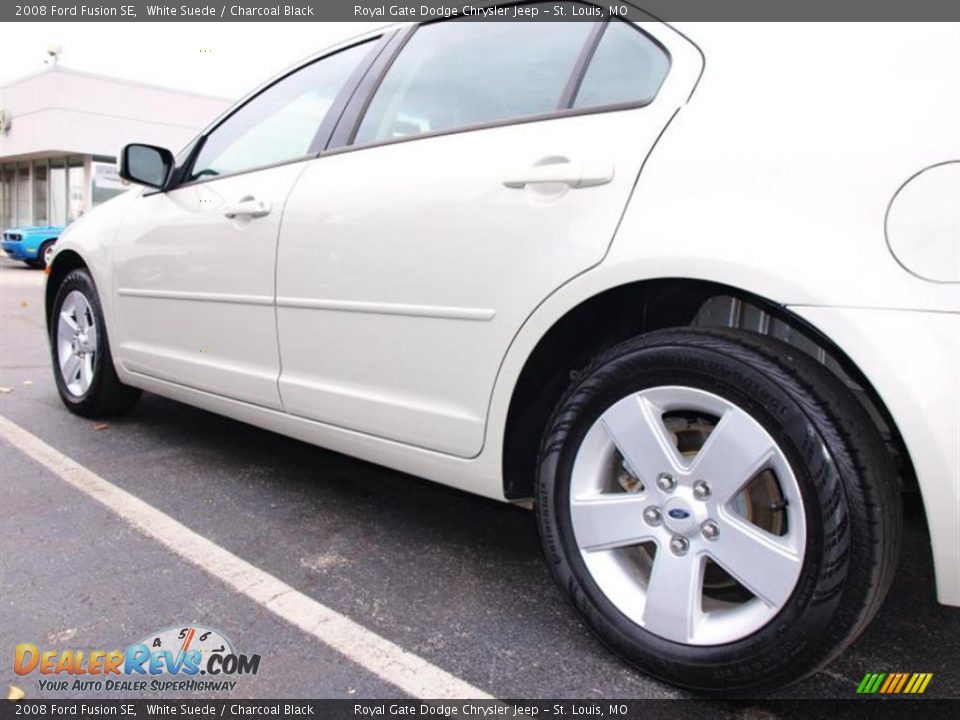 2008 Ford Fusion SE White Suede / Charcoal Black Photo #4