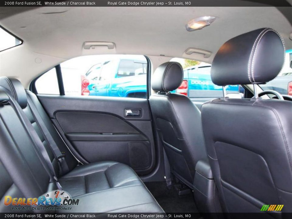 2008 Ford Fusion SE White Suede / Charcoal Black Photo #9
