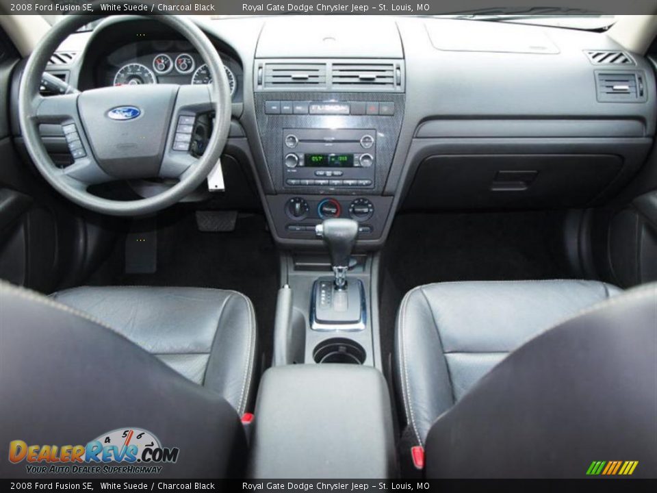 2008 Ford Fusion SE White Suede / Charcoal Black Photo #10