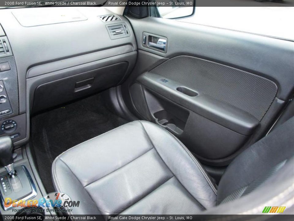 2008 Ford Fusion SE White Suede / Charcoal Black Photo #13