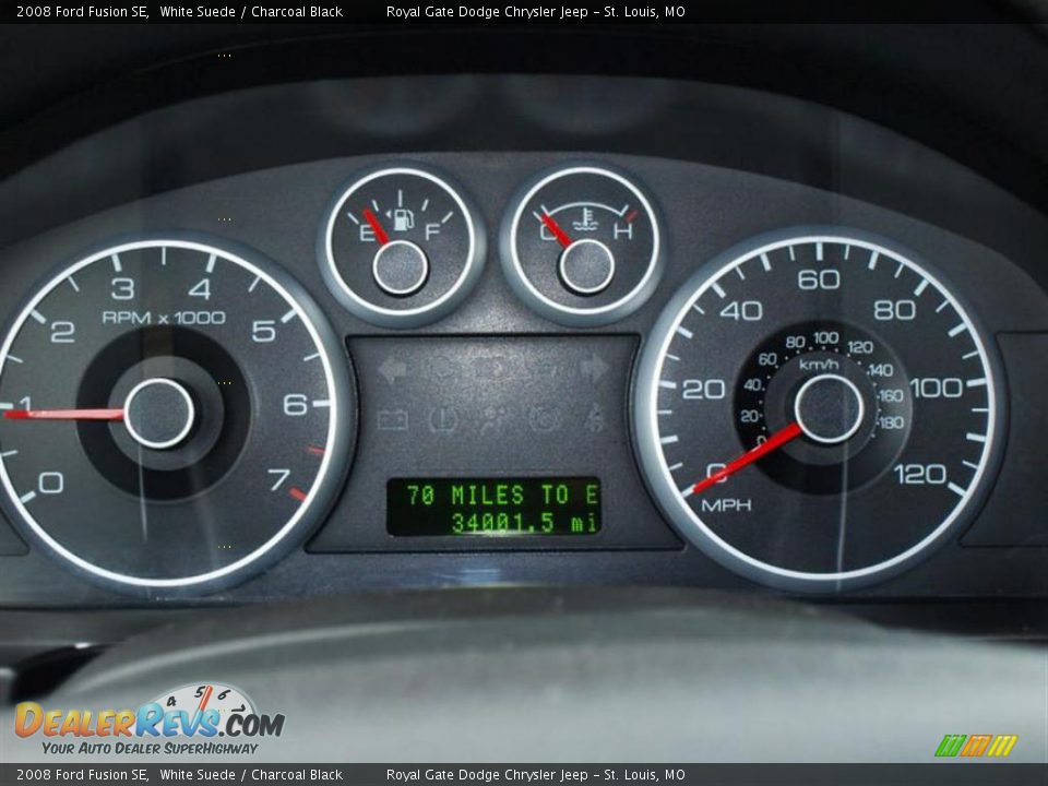 2008 Ford Fusion SE White Suede / Charcoal Black Photo #14