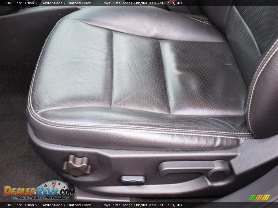 2008 Ford Fusion SE White Suede / Charcoal Black Photo #16
