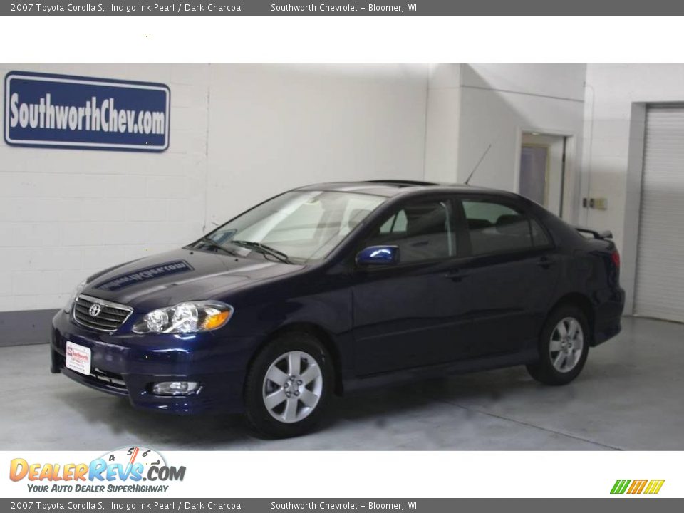 2007 Toyota Corolla S Indigo Ink Pearl / Dark Charcoal Photo #1