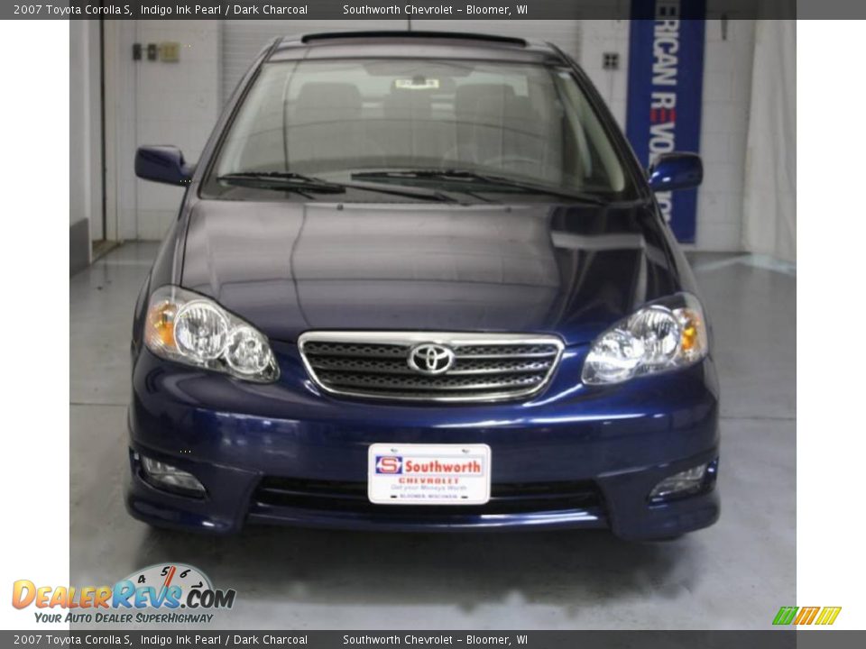2007 Toyota Corolla S Indigo Ink Pearl / Dark Charcoal Photo #2