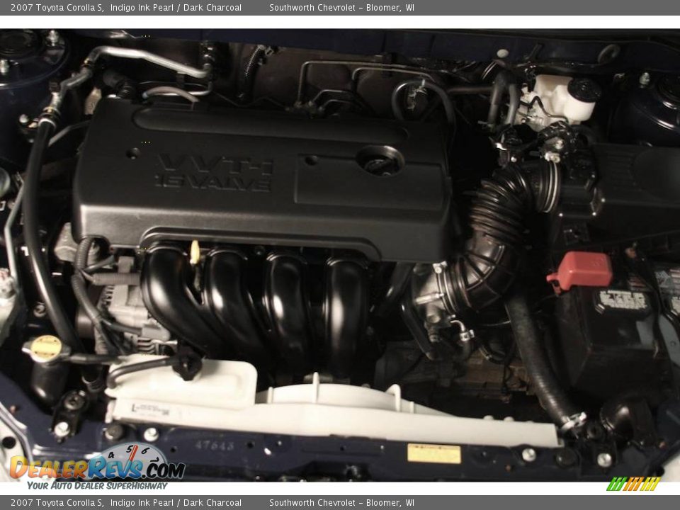 2007 Toyota Corolla S Indigo Ink Pearl / Dark Charcoal Photo #9