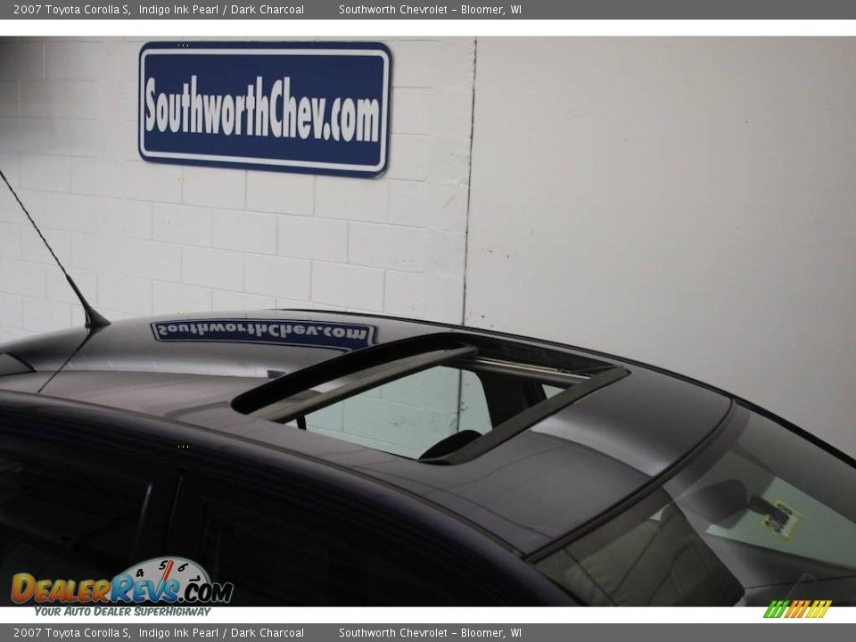 2007 Toyota Corolla S Indigo Ink Pearl / Dark Charcoal Photo #10