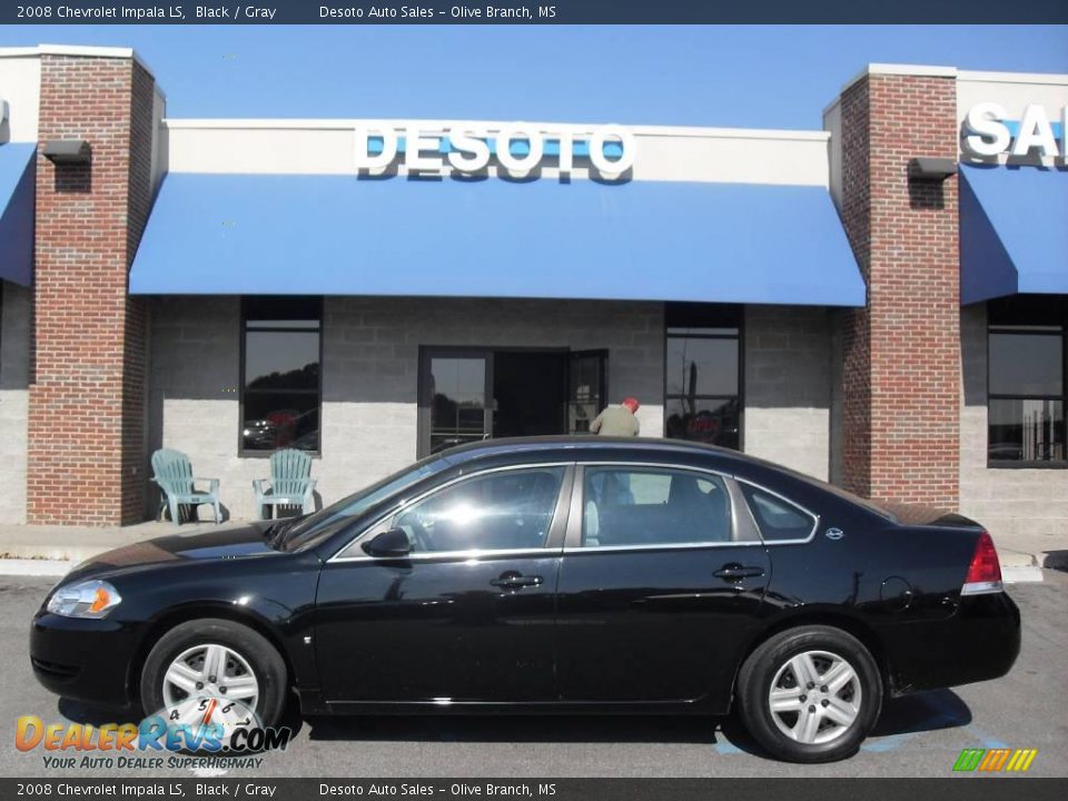 2008 Chevrolet Impala LS Black / Gray Photo #1