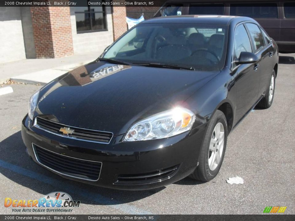 2008 Chevrolet Impala LS Black / Gray Photo #2
