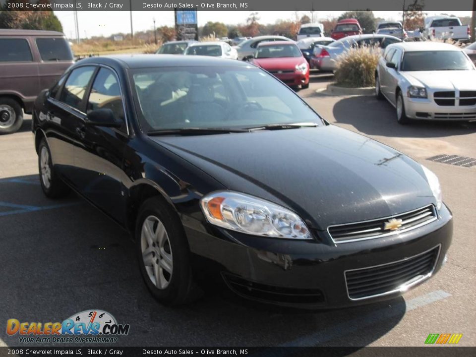2008 Chevrolet Impala LS Black / Gray Photo #4