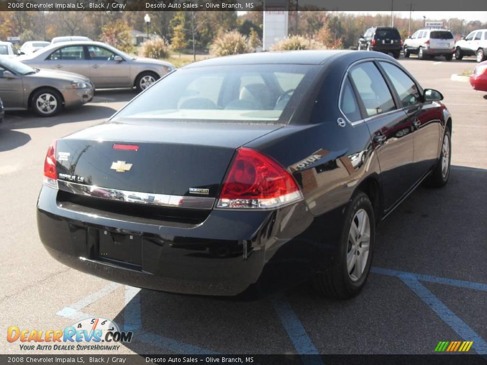 2008 Chevrolet Impala LS Black / Gray Photo #6