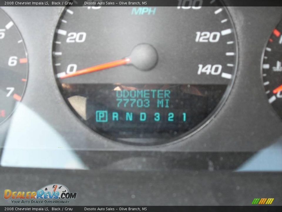 2008 Chevrolet Impala LS Black / Gray Photo #9