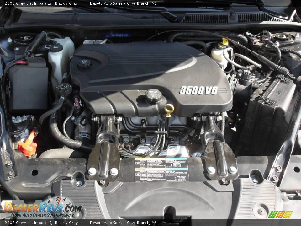 2008 Chevrolet Impala LS Black / Gray Photo #16