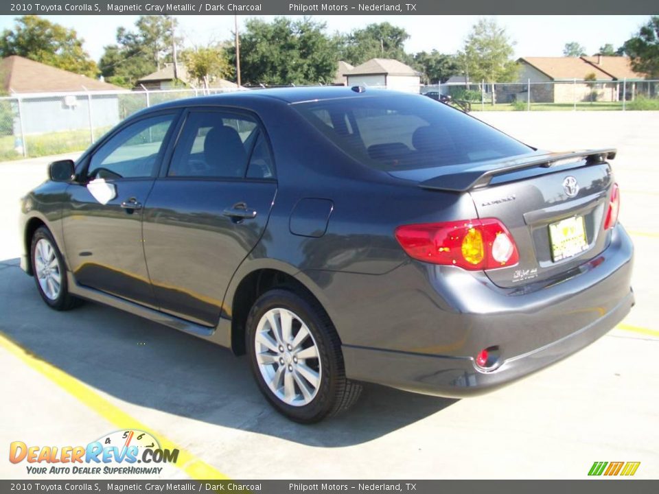2010 Toyota Corolla S Magnetic Gray Metallic / Dark Charcoal Photo #5
