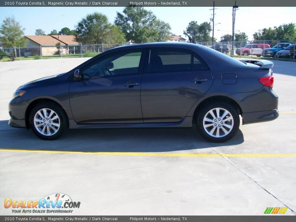 2010 Toyota Corolla S Magnetic Gray Metallic / Dark Charcoal Photo #6